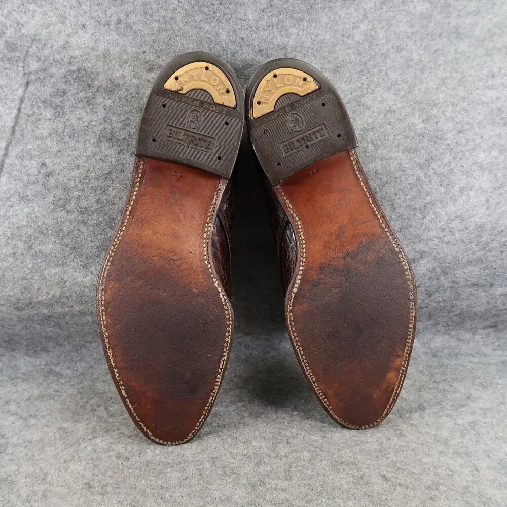 Kow Hoo Shoes Mens 45 Oxfords Exotic Leather Classic Goodyear Welt Handcrafted